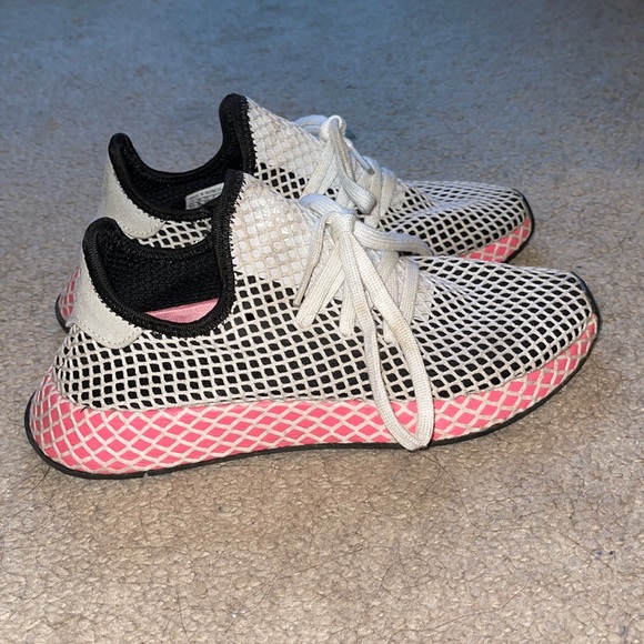 Red, white, and black adidas. Size US 6 1/2 - Picture 2 of 2